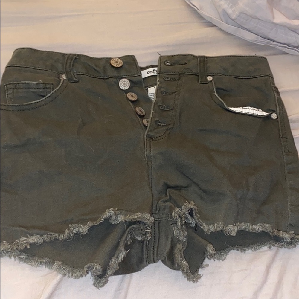 Gray jean shorts